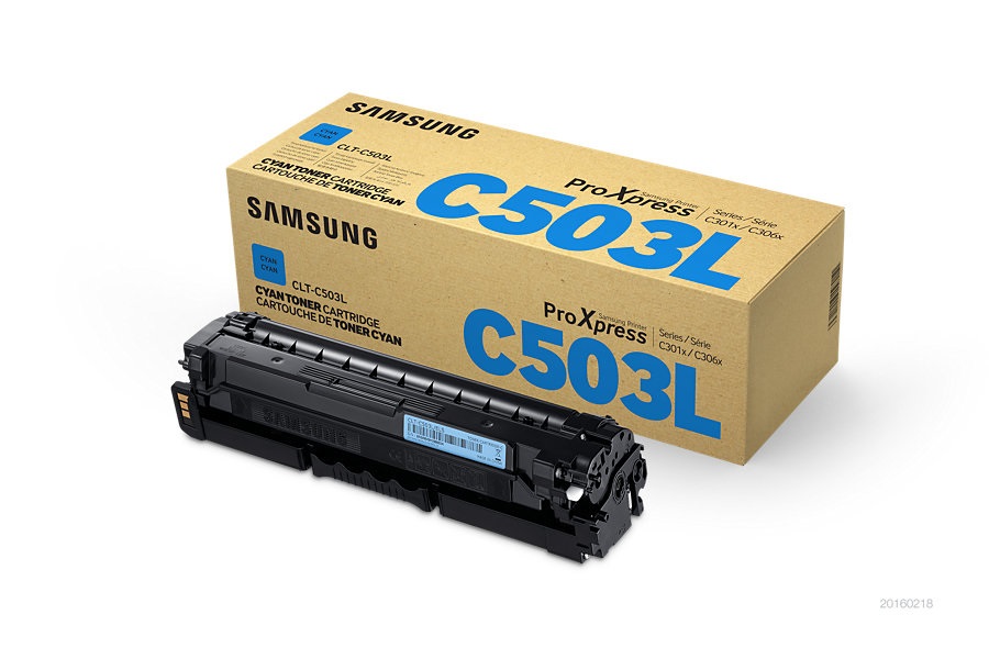 Samsung CLT-C503L Cartuccia Toner Originale Ciano - Fino a 5000 Pagine, Compatibile con ProXpress C3010ND e C3060FR, 1 Pz