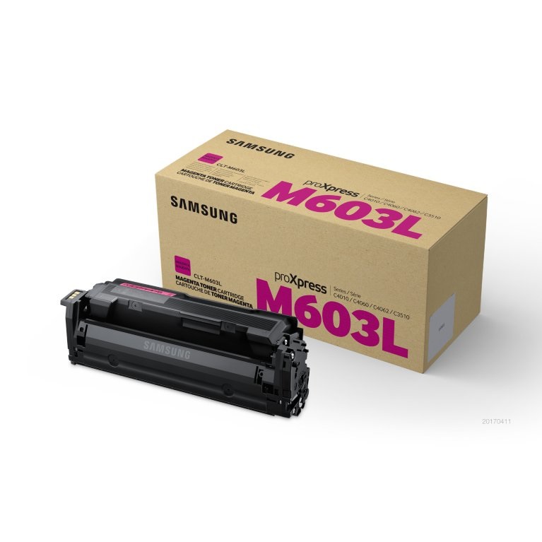 Samsung CLT-M603L Cartuccia Toner Originale Magenta - 10.000 Pagine per Samsung C4010ND e C4060FX