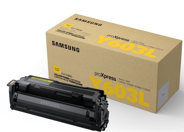 Samsung CLT-Y603L Cartuccia Toner Giallo Originale - Fino a 10.000 Pagine, Compatibile con ProXpress SL-C4010ND e SL-C4060FX