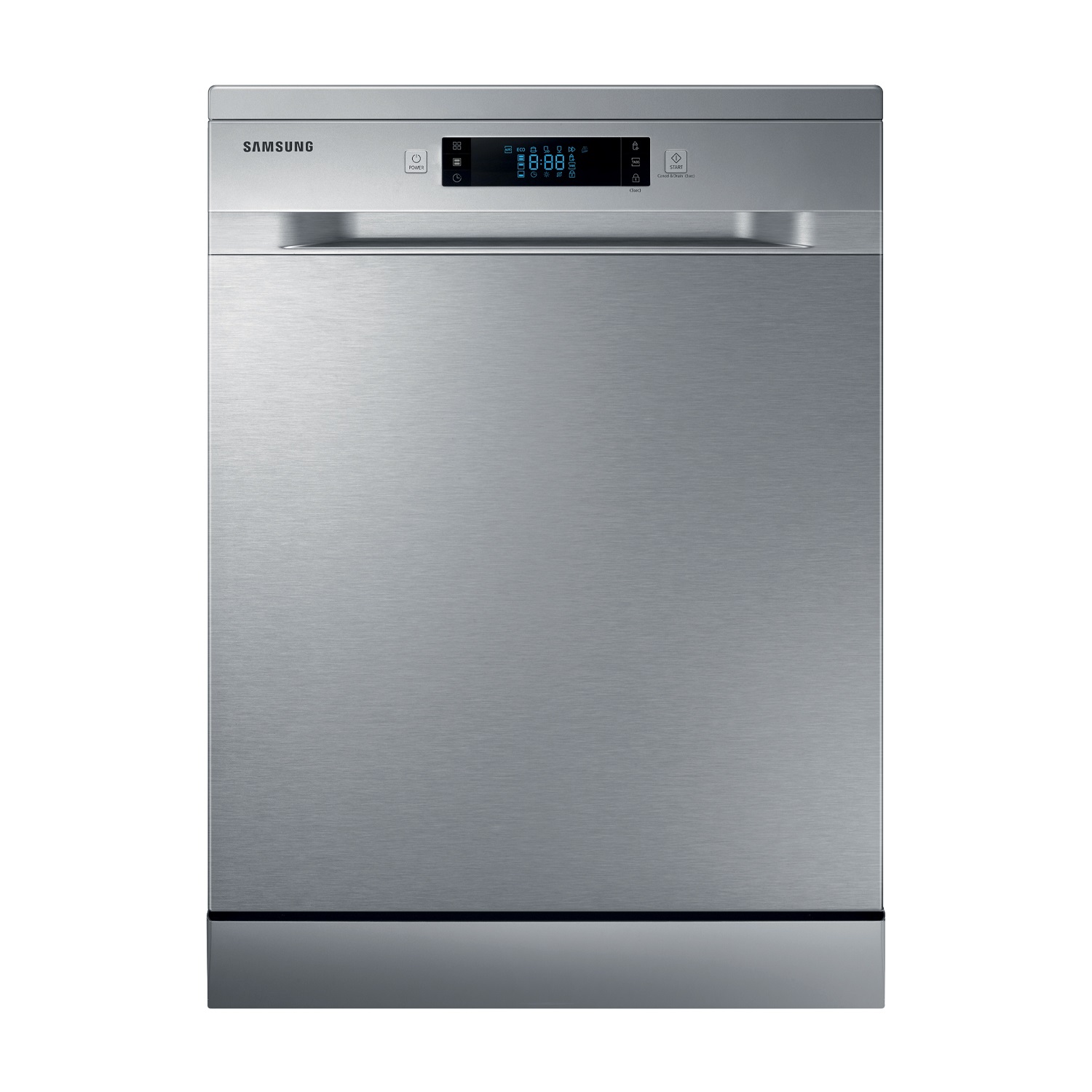 Samsung Lavastoviglie DW60M6050FS a Libera Installazione 60 cm, Acciaio Inox, Comandi a Scomparsa, Sensori Touch, Classe E