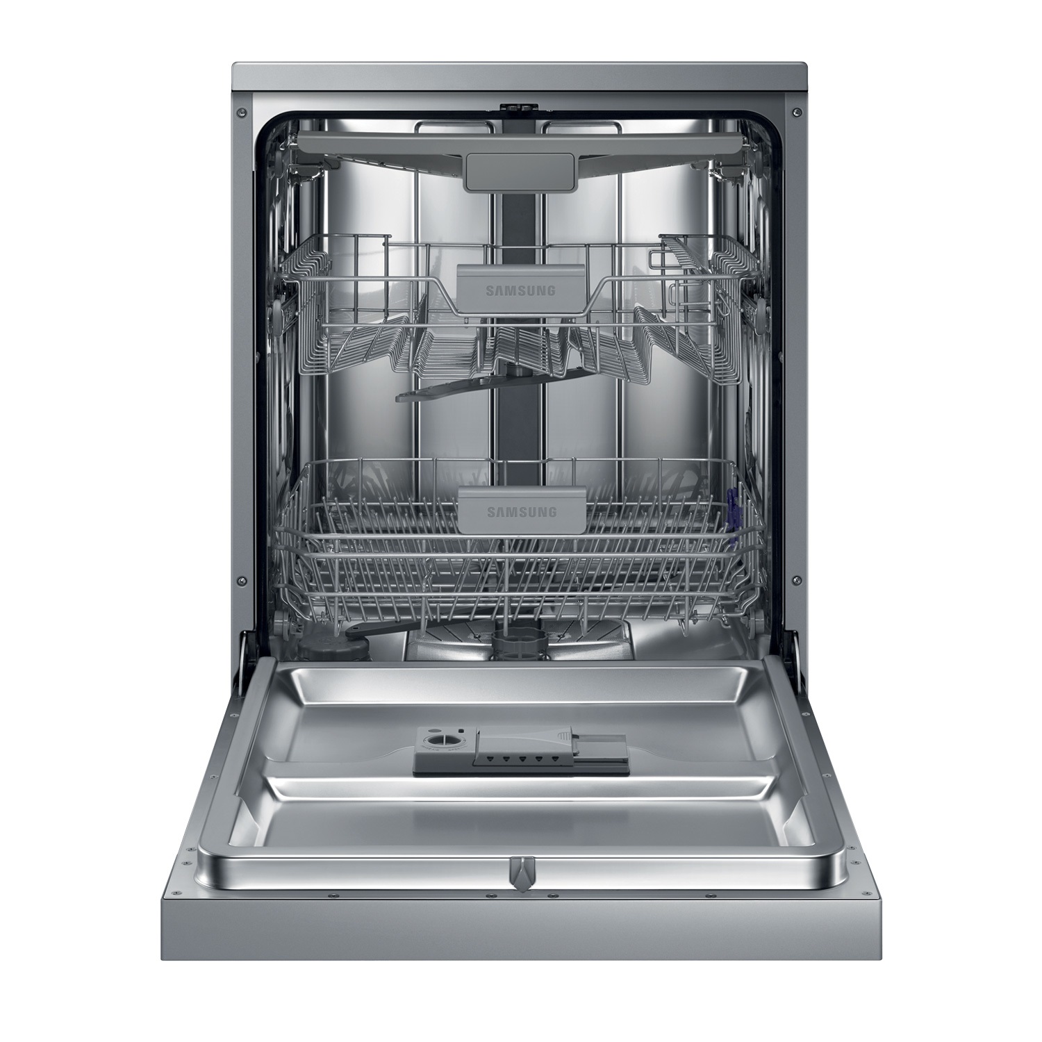 Samsung Lavastoviglie DW60M6050FS a Libera Installazione 60 cm, Acciaio Inox, Comandi a Scomparsa, Sensori Touch, Classe E