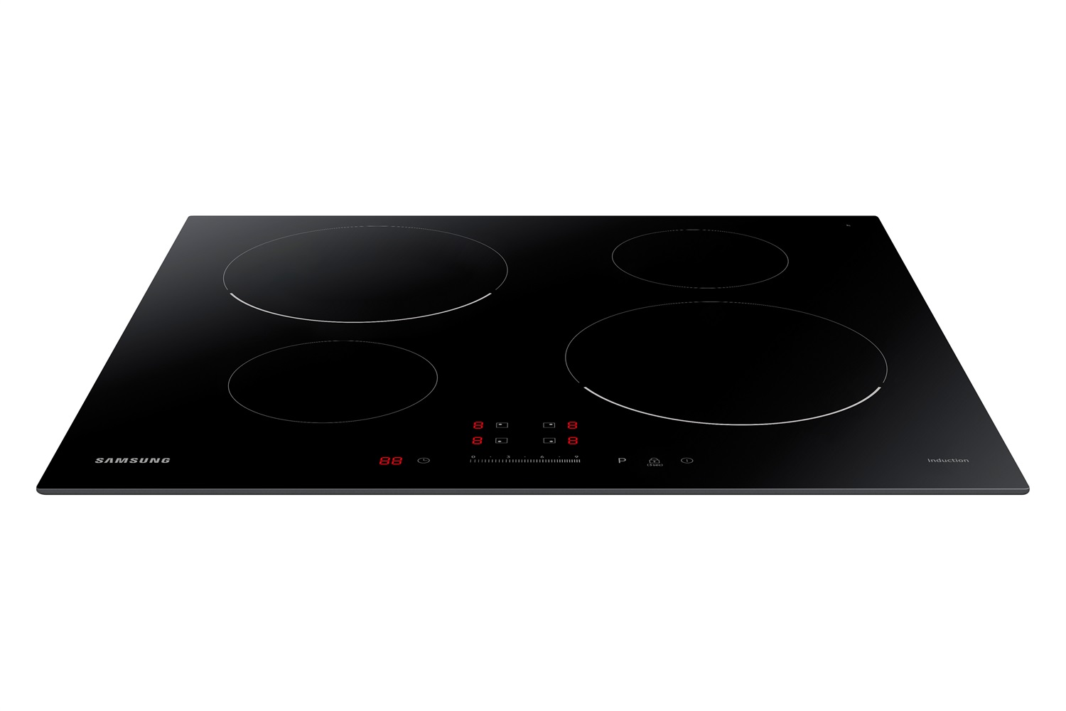Samsung NZ64T3707AK Piano Cottura a Induzione 60cm 4 Bruciatori Vetro Nero Touch Control
