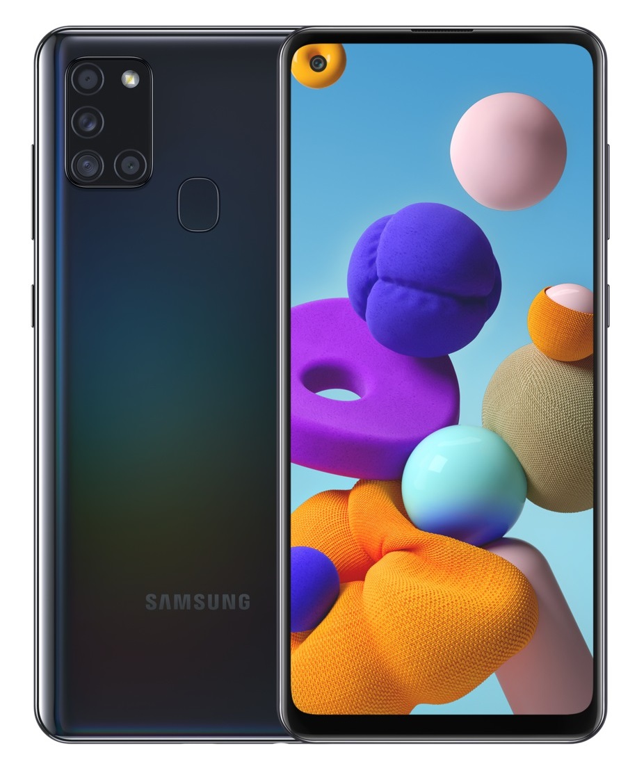 Samsung Galaxy A21s Smartphone, 32 GB, Nero, Dual SIM, Display 6.5' HD , Fotocamera 48 Mpx, Android 10, Batteria 5000 mAh