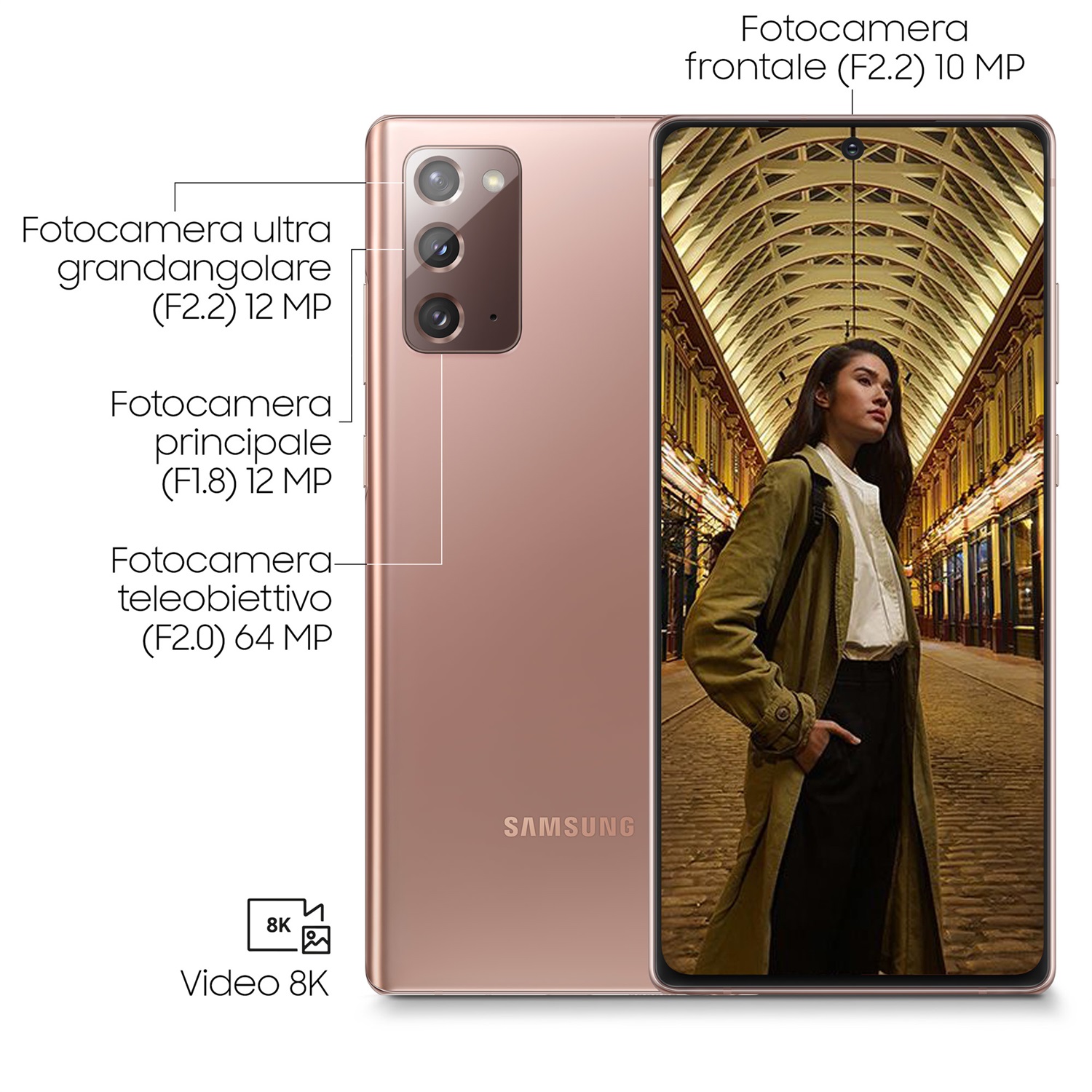 Samsung Galaxy Note20 Smartphone, Display 6.7