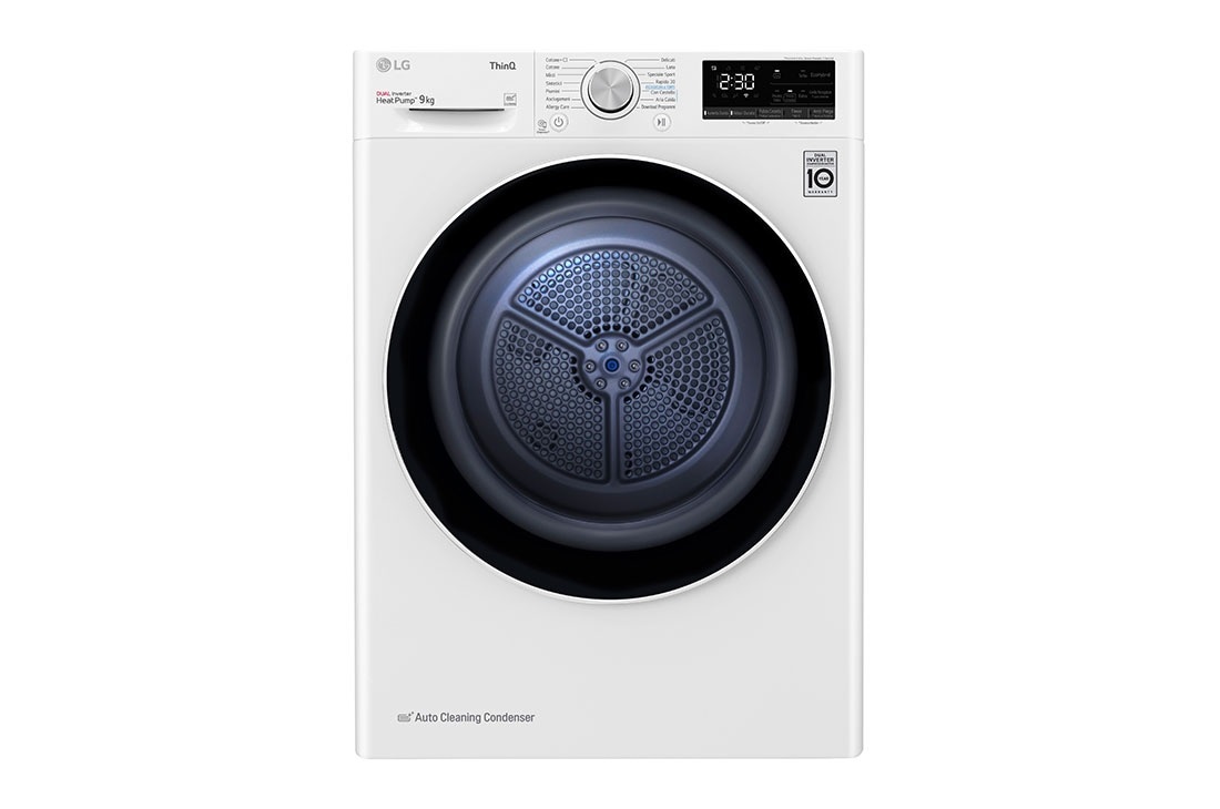 LG RH90V5AV5N Asciugatrice Libera Installazione 9 kg Pompa di Calore A Bianco
