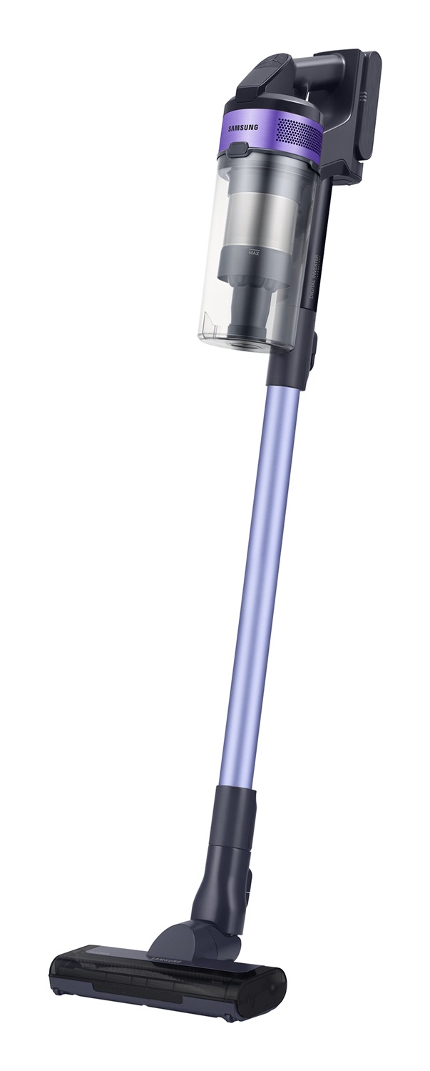 Samsung Aspirapolvere Senza Filo Jet 60 Turbo VS15A6031R4, Potenza 150W, Fino a 40 Minuti di Autonomia, Senza Sacco, Colore Nero/Violet