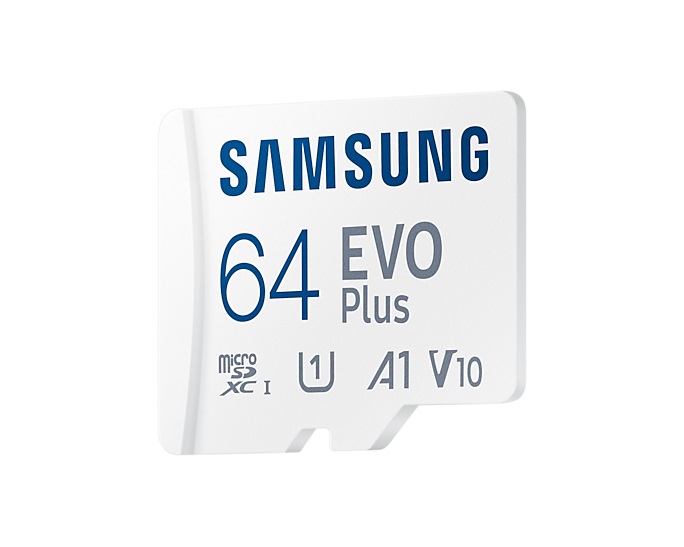 Samsung EVO Plus 64 GB MicroSDXC UHS-I Classe 10 - Velocità di Lettura e Scrittura 130 MB/s, Ideale per Video UHD in 4K