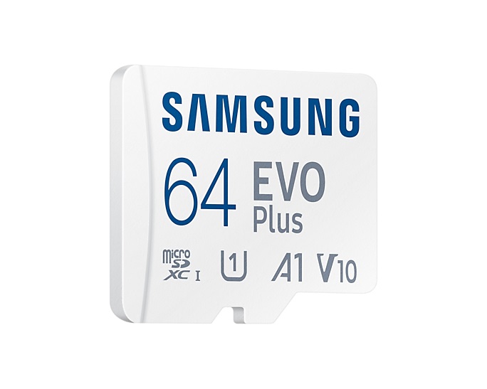 Samsung EVO Plus 64 GB MicroSDXC UHS-I Classe 10 - Velocità di Lettura e Scrittura 130 MB/s, Ideale per Video UHD in 4K