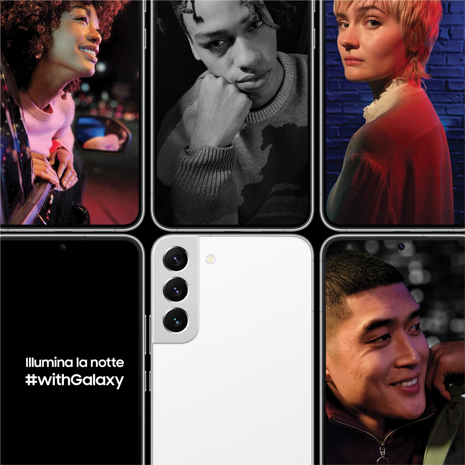 Samsung Galaxy S22 5G - Smartphone Android 6.6'' Dynamic AMOLED 2X, 4 Fotocamere (50MP), 8GB RAM, 128GB, Batteria 4500mAh, Phantom Black, Versione Italiana