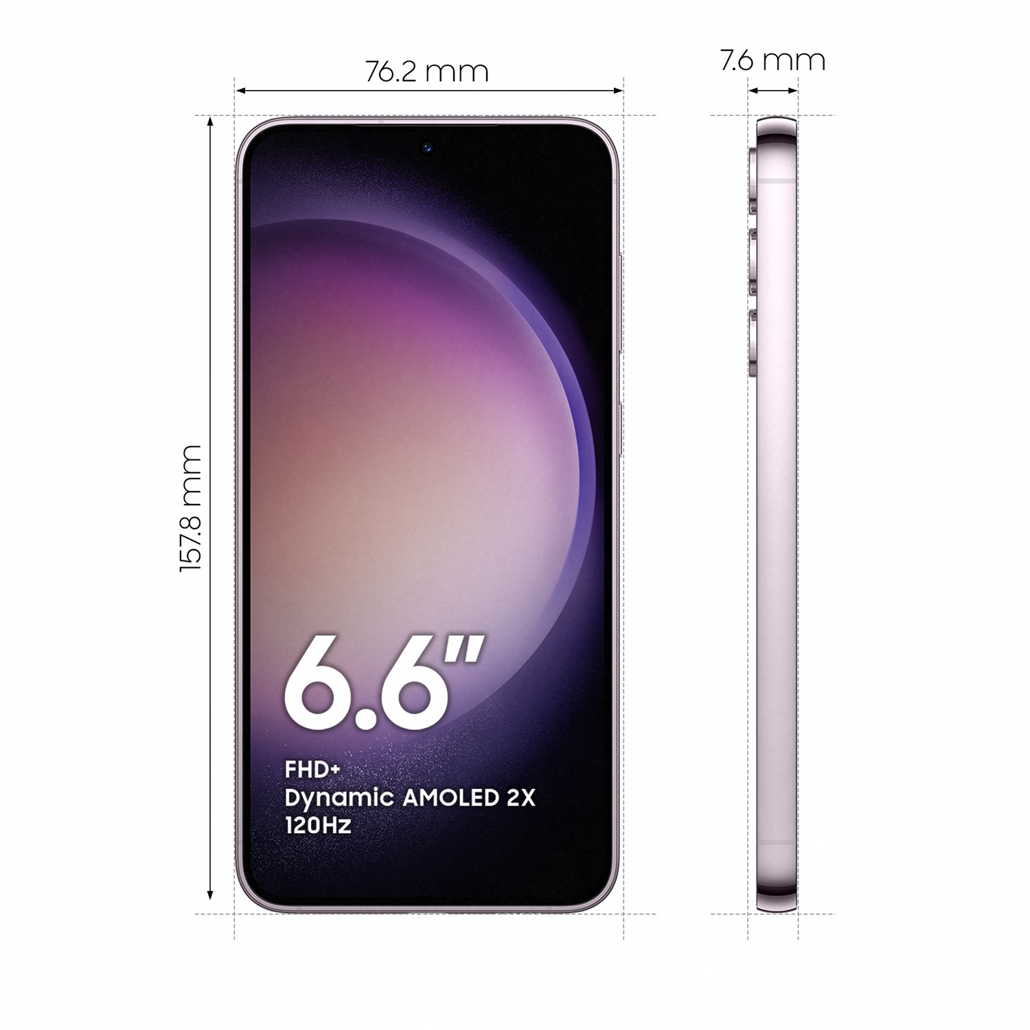 Samsung Galaxy S23 5G - Display 6.6'' Dynamic AMOLED 2X, Fotocamera 50MP, RAM 8GB, Memoria 256GB, Batteria 4.700 mAh, Colore Lavender