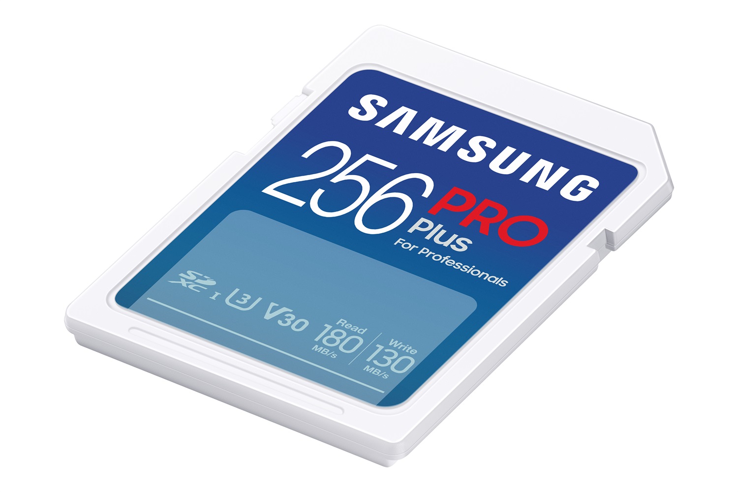 Samsung PRO Plus SD Card - Scheda di memoria 256GB SDXC UHS-I U3, Fino a 180 MB/s