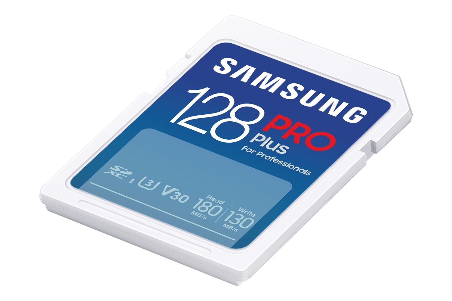 Samsung PRO Plus SD Card - Scheda di memoria 128GB, SDXC, Classe 10, UHS-I U3, Fino a 180 MB/s
