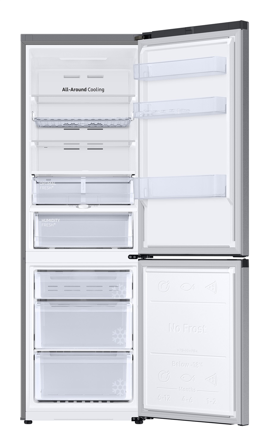 Samsung Frigorifero Combinato EcoFlex AI 344L Classe D No Frost con WiFi e SmartThings