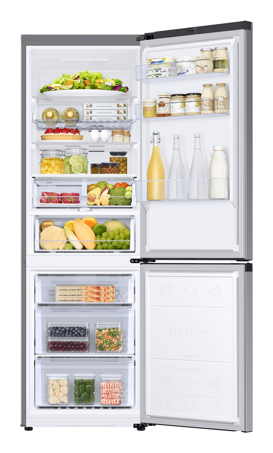 Samsung Frigorifero Combinato EcoFlex AI 344L Classe D No Frost con WiFi e SmartThings