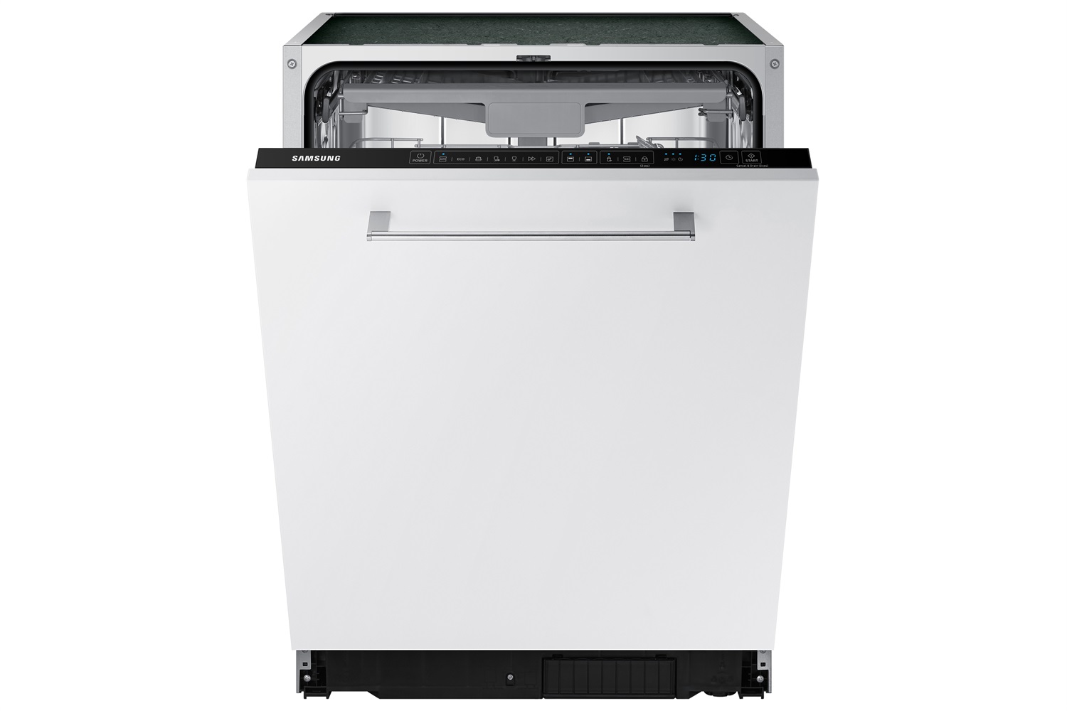 Samsung Lavastoviglie da Incasso DW60CG530B00 - 60 cm, 14 Coperti, Classe D, A Scomparsa Totale, 7 Programmi, Controllo Touch, Nero