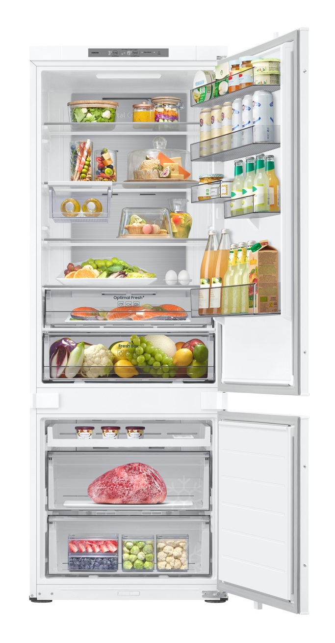 Samsung Frigorifero Combinato da Incasso F1RST 75 AI BRB38G705DWW - 194 cm, 389 L, Total No Frost, Twin Cooling Plus, AI Energy Mode