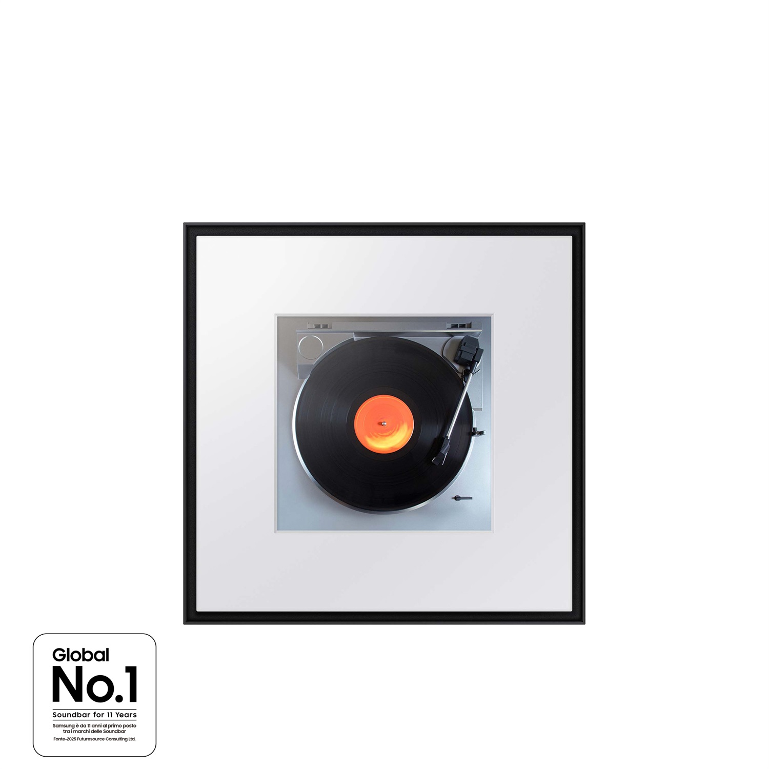 Samsung Music Frame Speaker HW-LS60D/ZF, 6 Speaker, Wireless, Dolby Atmos 3D, Q-Symphony, SpaceFit Sound Pro, Compatibile con Alexa e Google Assistant, Design Personalizzabile
