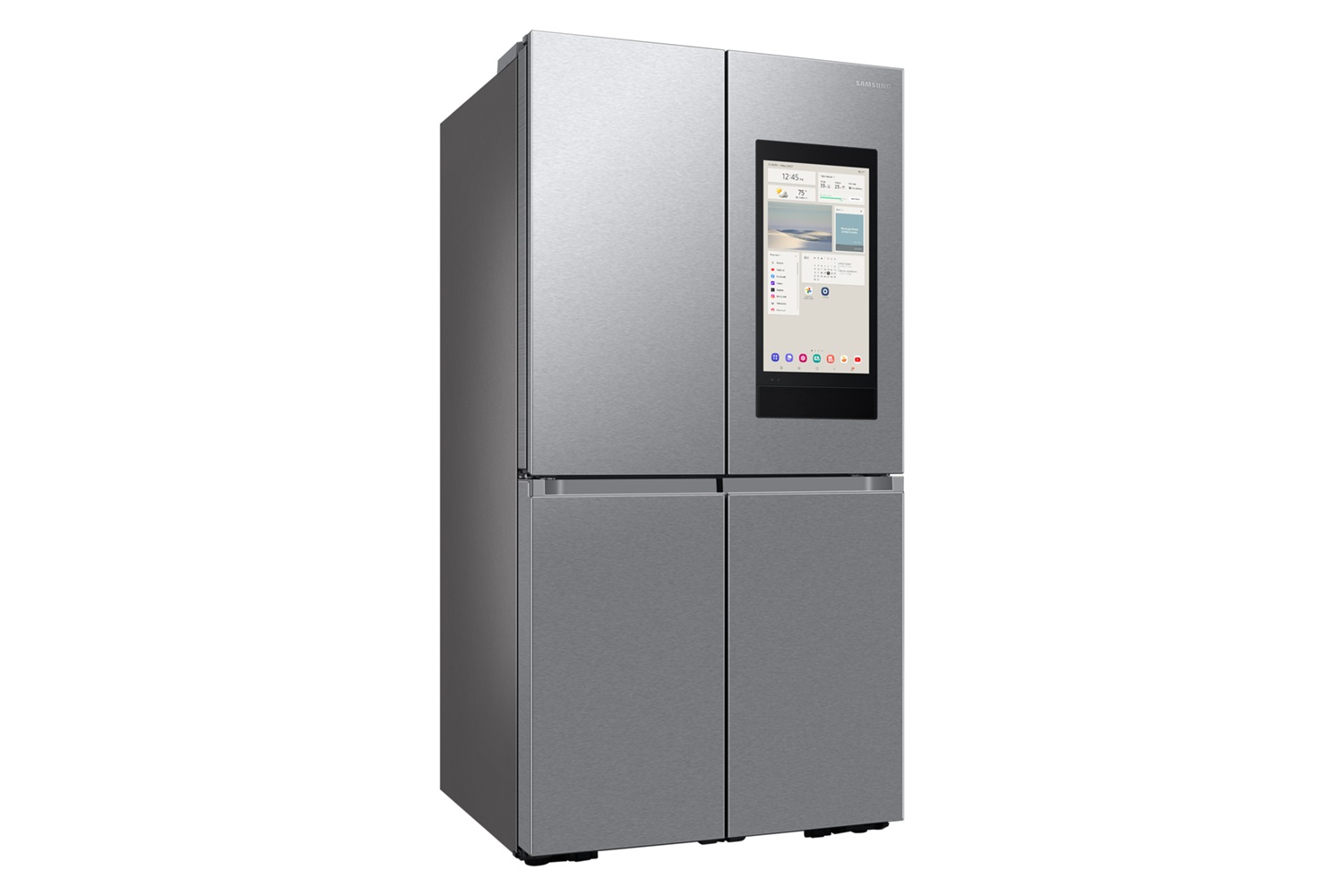 Samsung Frigorifero 4 Porte Family Hub AI 636 Lt Inox Spazzolato con WiFi e Funzioni Avanzate