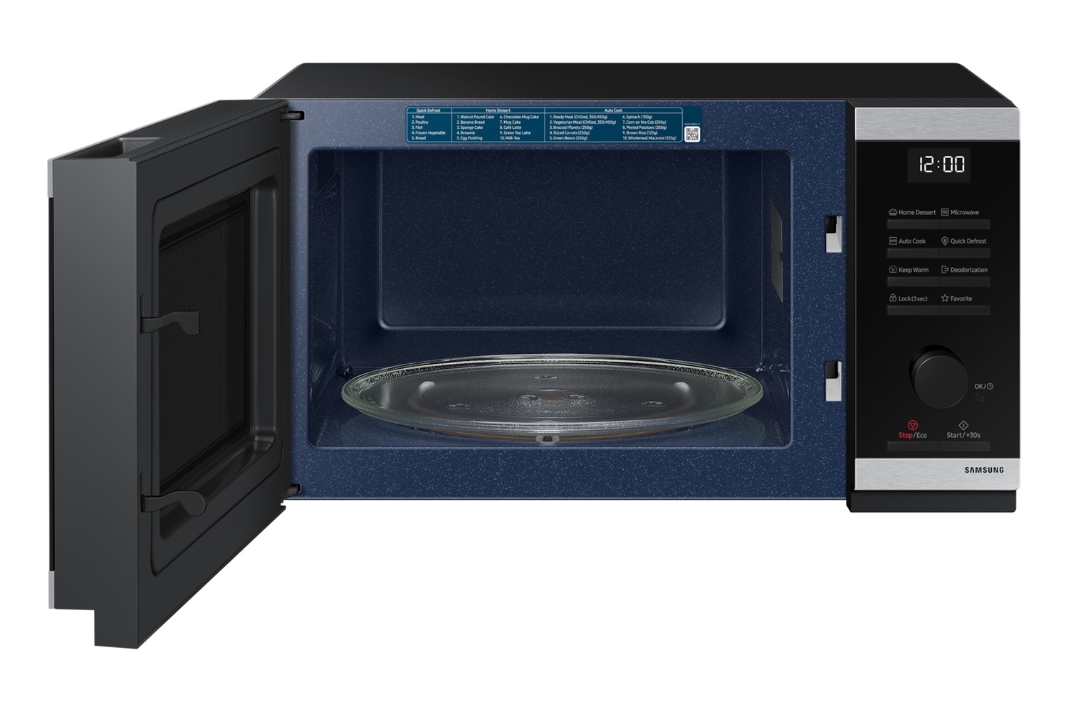 Samsung MS23DG4504AT Microonde Solo 23L 800W con Superficie Piana e Display LED