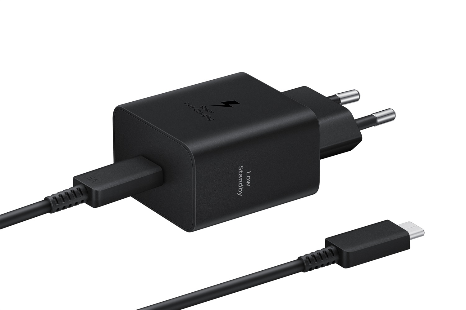 Samsung EP-T4511 Caricabatterie 45W Super Fast Charging con Cavo USB-C, Nero