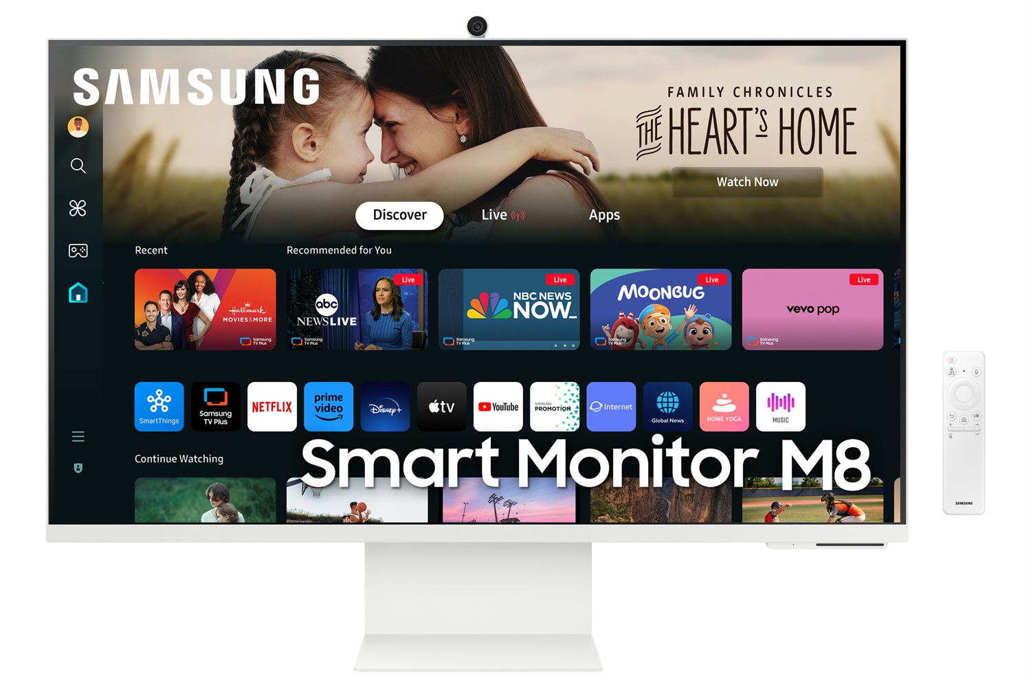 Samsung Smart Monitor M8 - M80D 32'' UHD 4K Flat con Smart Hub, Speaker Integrati e USB-C