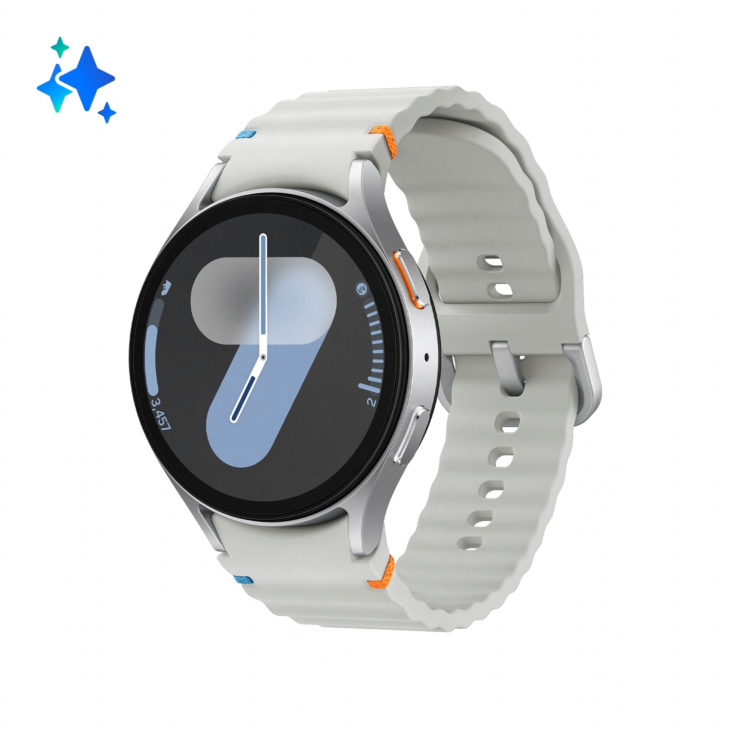 Samsung Galaxy Watch7 Smartwatch 44mm AMOLED Silver - Galaxy AI, Analisi del Sonno, GPS, Bluetooth, Ghiera Touch