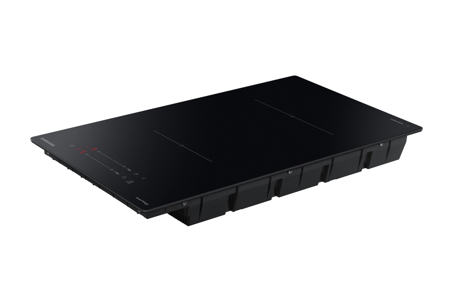 Samsung Piano Cottura a Induzione Domino NZ32BG2005FKU1 29 cm Vetroceramica Nera con 2 Fuochi e Sicurezza Bambini