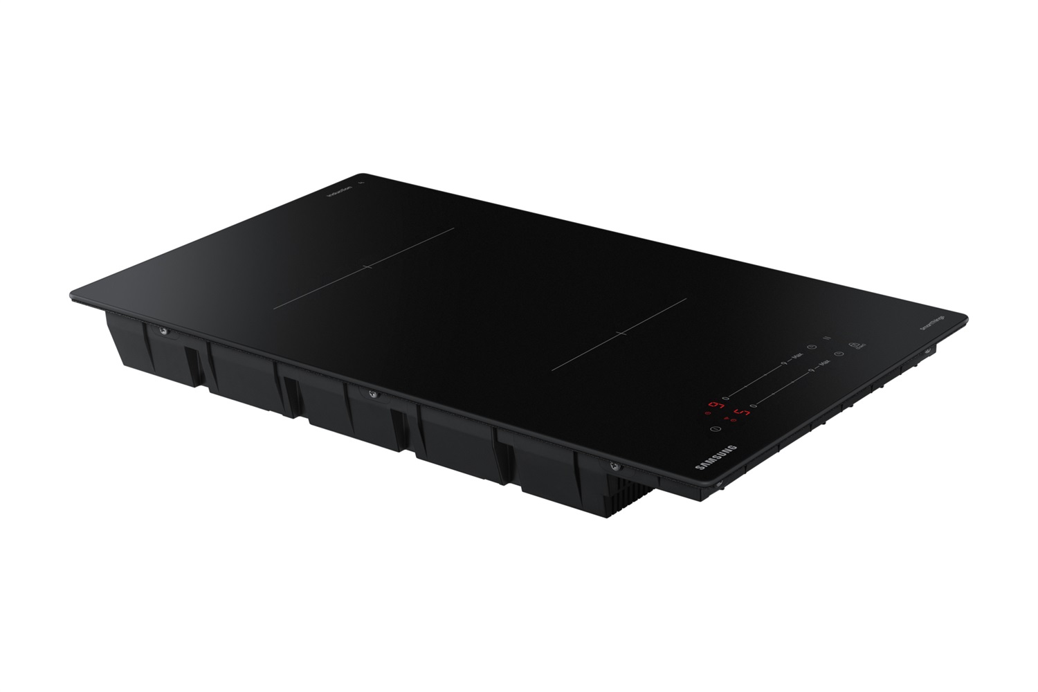 Samsung Piano Cottura a Induzione Domino NZ32BG2005FKU1 29 cm Vetroceramica Nera con 2 Fuochi e Sicurezza Bambini