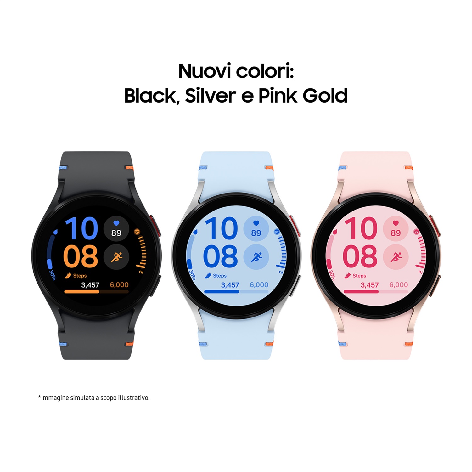 Samsung Galaxy Watch FE 40mm, Smartwatch AMOLED con Analisi del Sonno, Monitoraggio Benessere, Ghiera Touch in Alluminio, Bluetooth, Nero