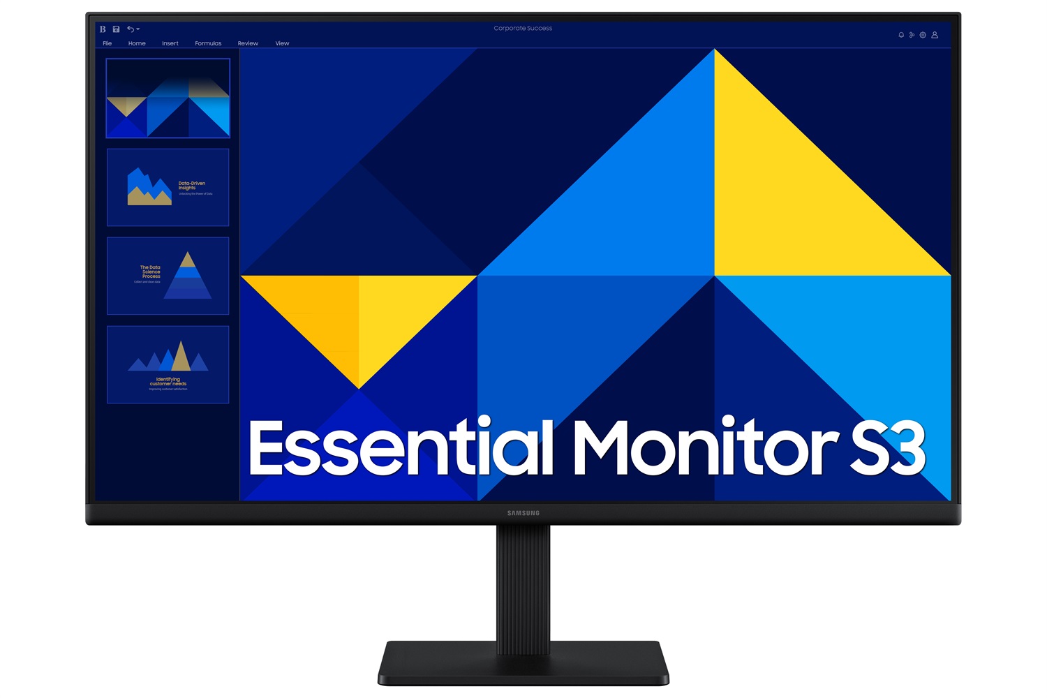 Samsung S30GD Monitor PC 27'' (68,6 cm) Full HD 1920 x 1080, IPS, 100Hz, 5ms, D-Sub, HDMI, Eye Saver Mode, Flicker Free
