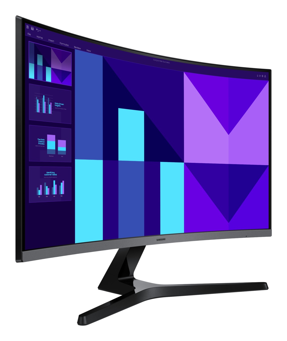 Samsung Monitor PC 27'' FHD 1920x1080 Curvo 1800R 100Hz