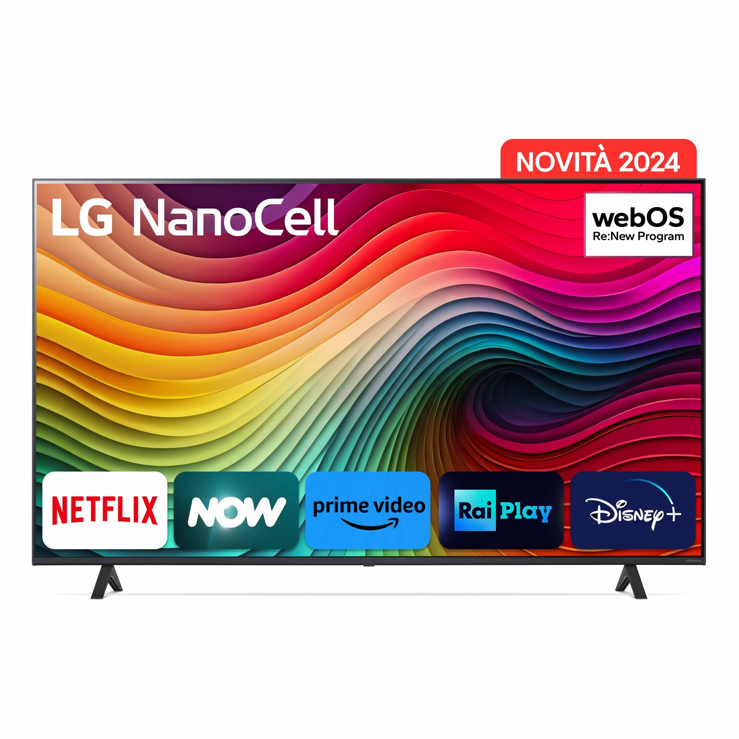 LG NanoCell 65'' Serie NANO82 65NANO82T6B, Smart TV 4K Ultra HD, 3 HDMI, Wi-Fi, HDR10, webOS 24