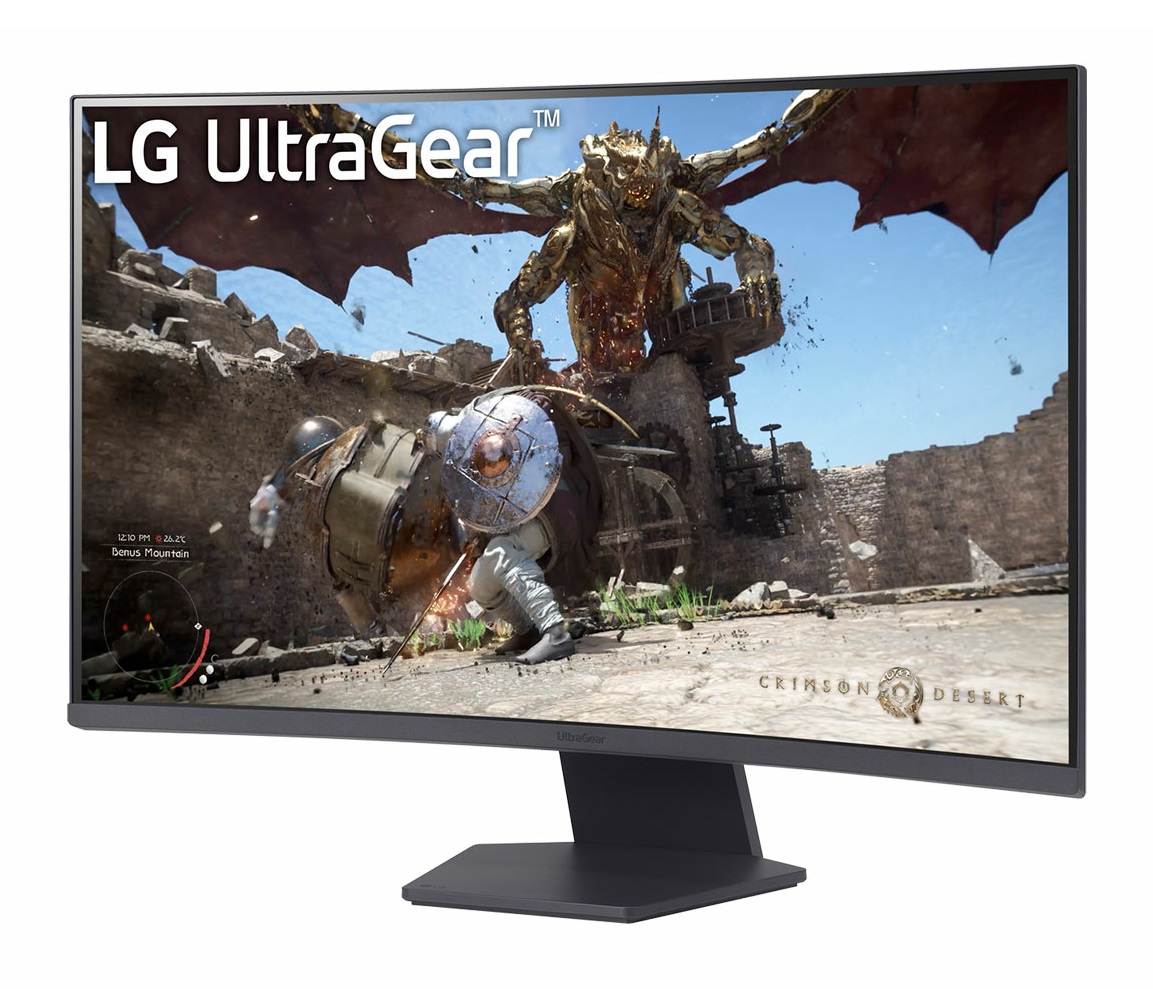 LG UltraGear 32GS60QC-B Monitor Gaming Curvo 32