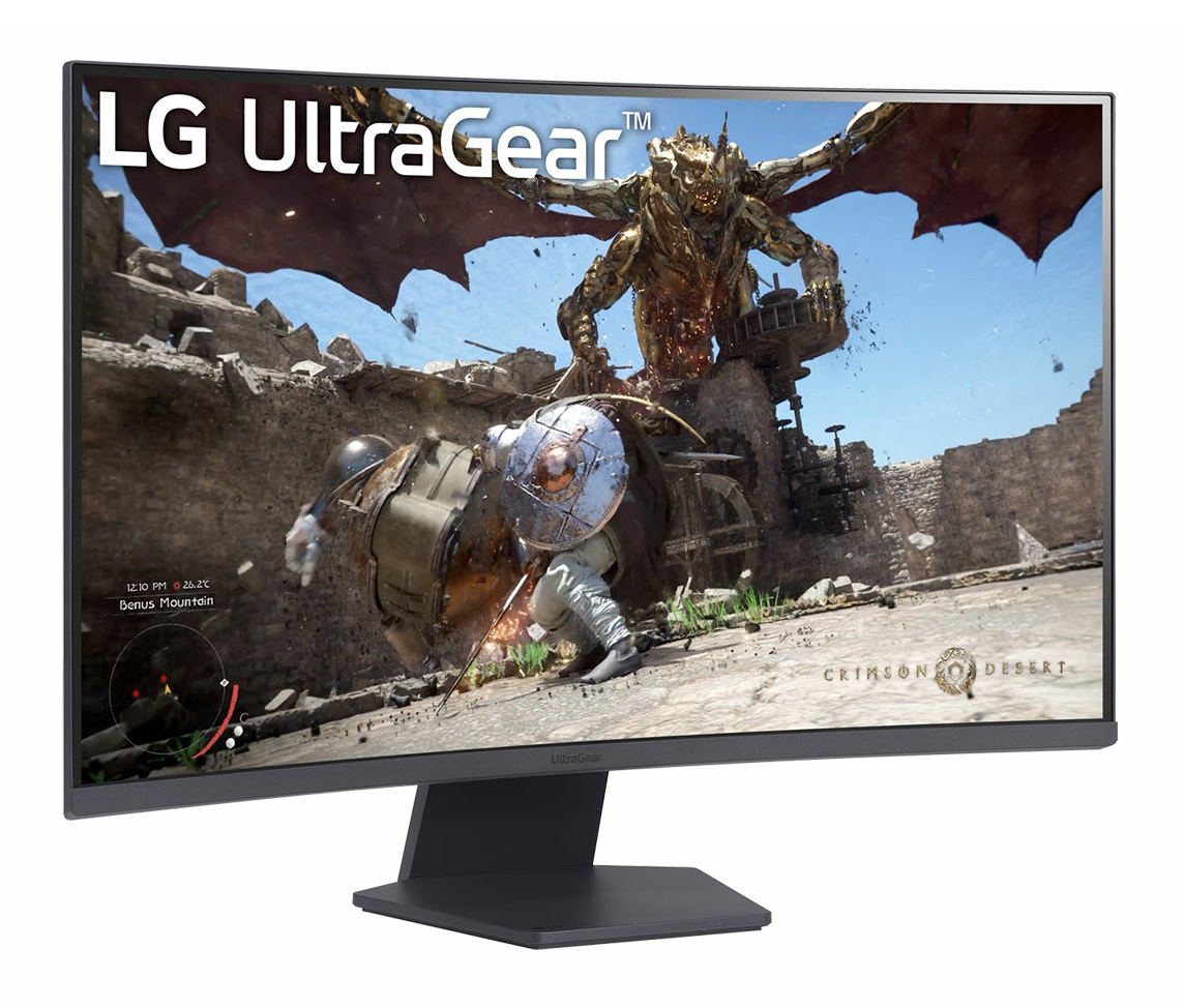 LG UltraGear 32GS60QC-B Monitor Gaming Curvo 32