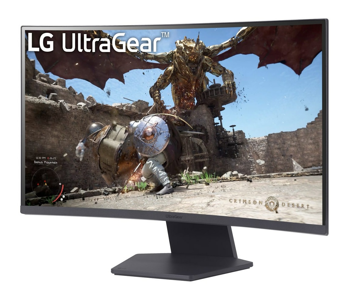 LG UltraGear 27GS60QC-B Monitor Gaming Curvo 27