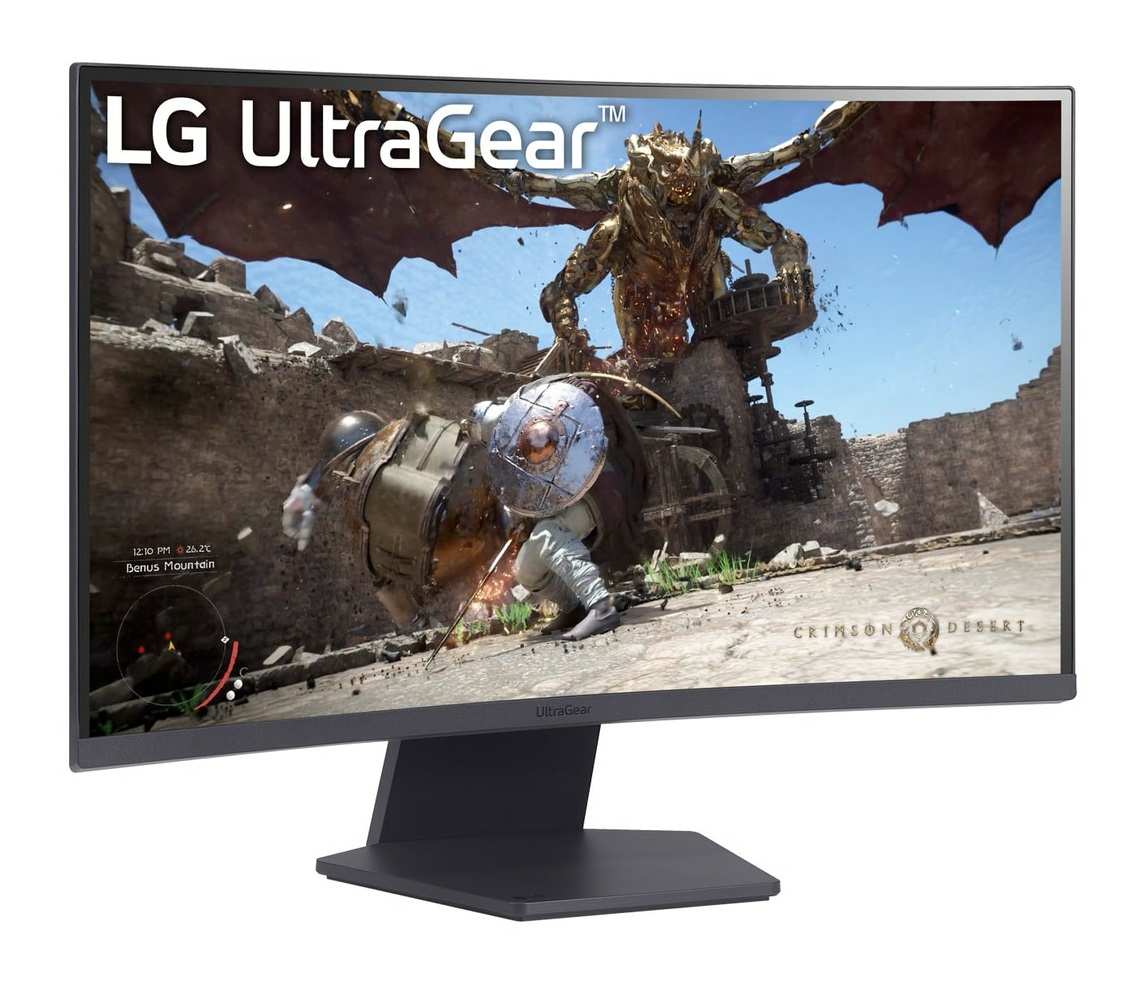 LG UltraGear 27GS60QC-B Monitor Gaming Curvo 27