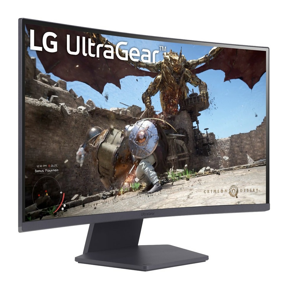 LG UltraGear 27GS60QC-B Monitor Gaming Curvo 27