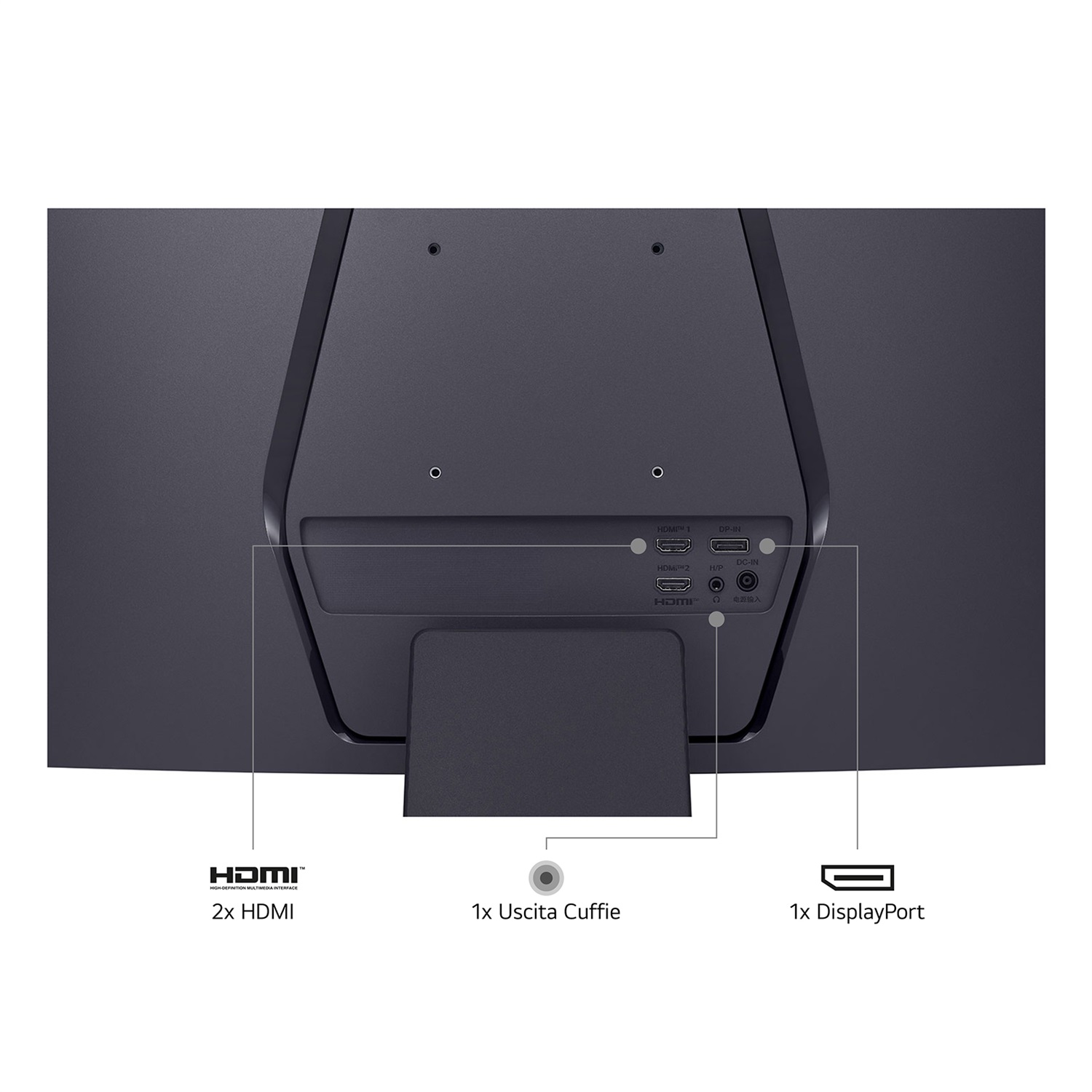 LG UltraGear Monitor Gaming 27GS60QN Curvo 27'' LCD Quad HD 2560x1440 1ms 180Hz