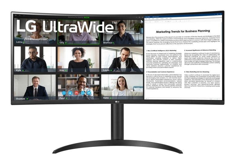 LG 34WR55QK-B Monitor Curvo UltraWide 34