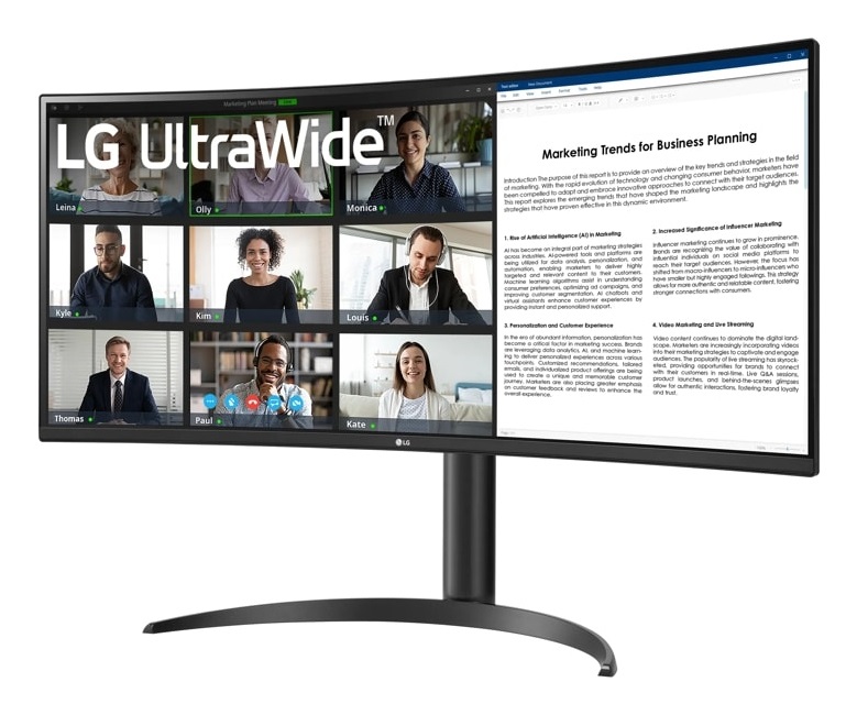 LG 34WR55QK-B Monitor Curvo UltraWide 34