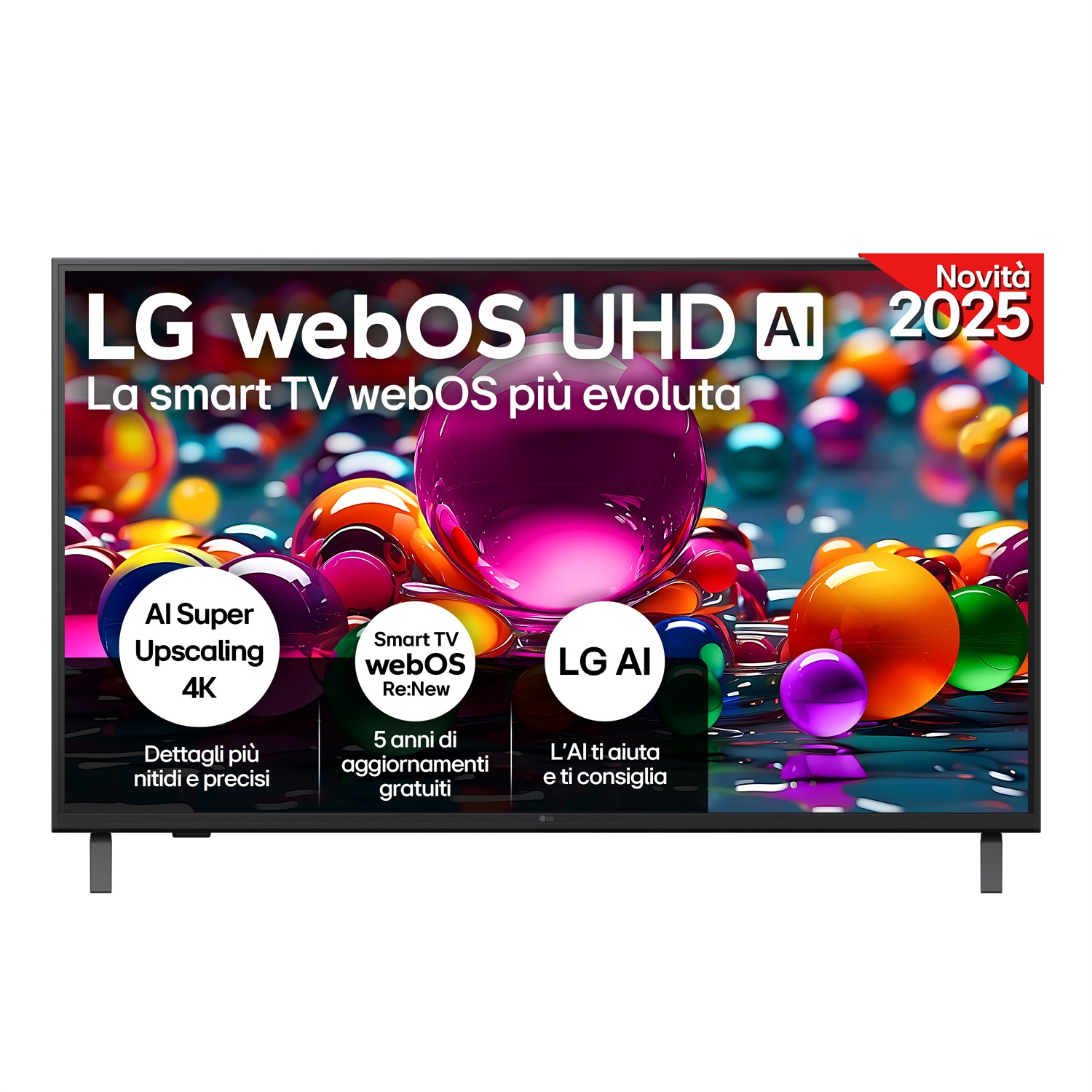 LG UHD AI 43UA75006LA Smart TV LED 43'' 4K Ultra HD, α7 Gen8, HDR10 Pro, 20W, 3 HDMI, Game Optimizer, WebOS 25
