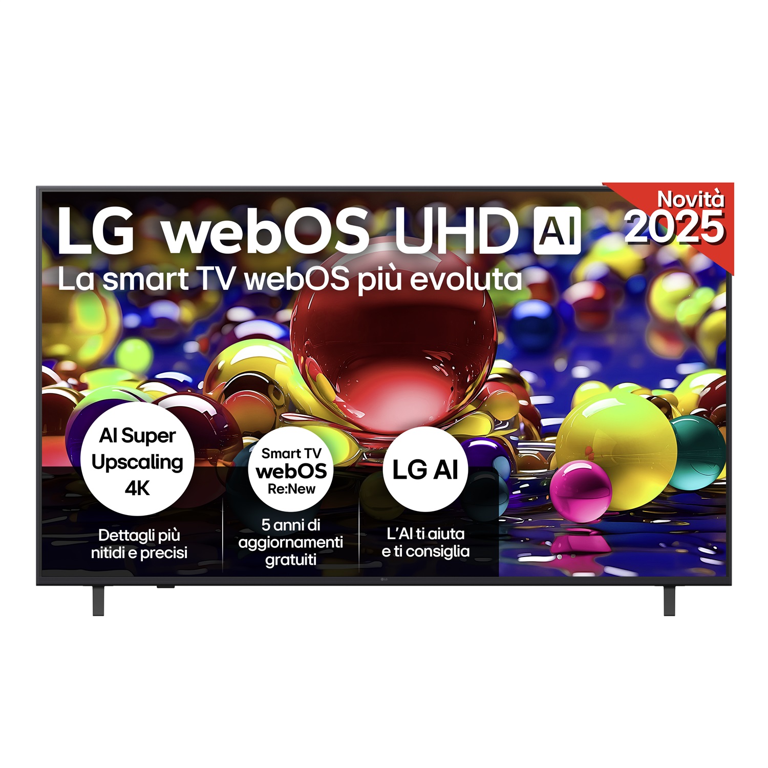 LG Smart TV 65 Pollici 4K Ultra HD LED WebOS a7 Gen8 HDR10 Pro Blu