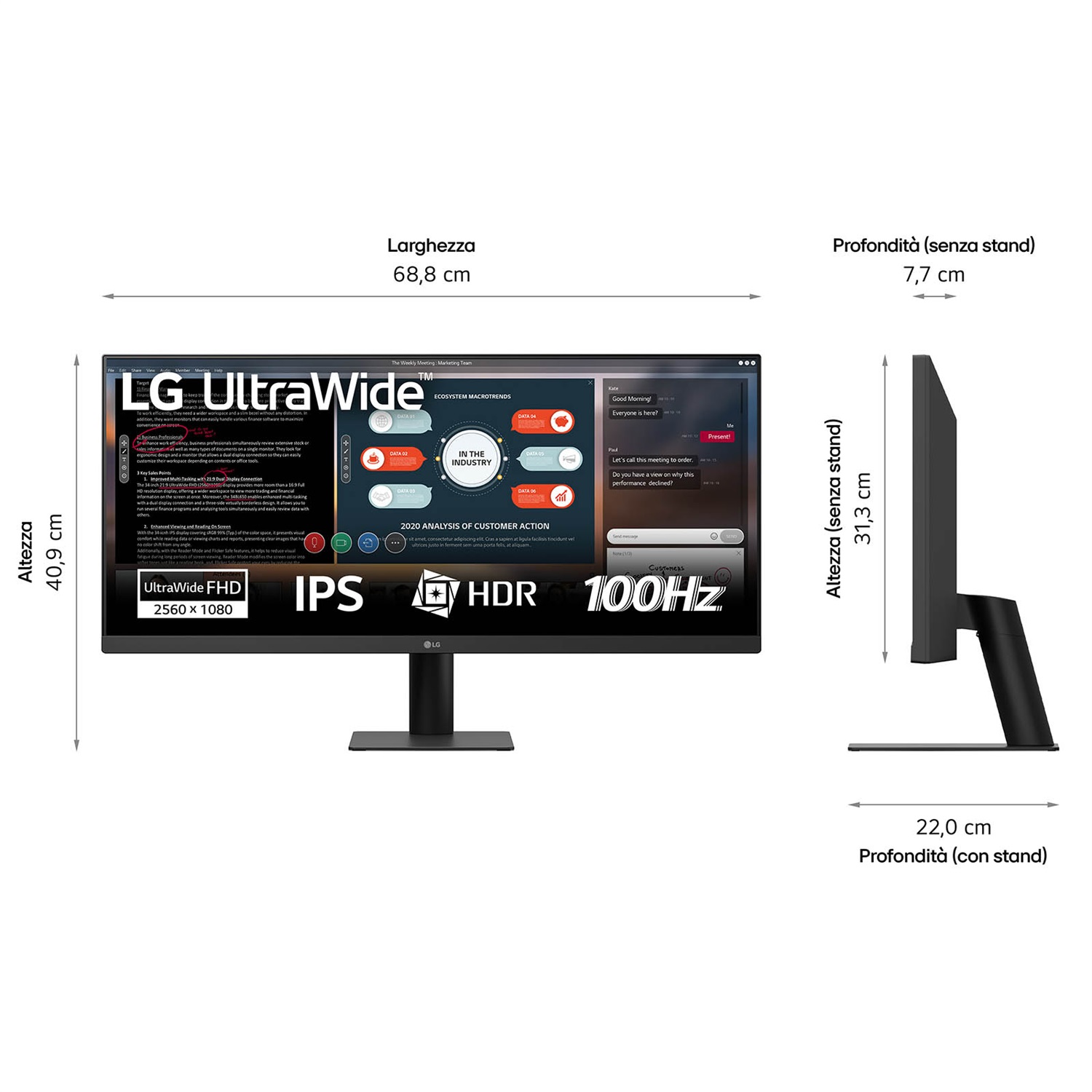 LG 29U511A Monitor UltraWide 29