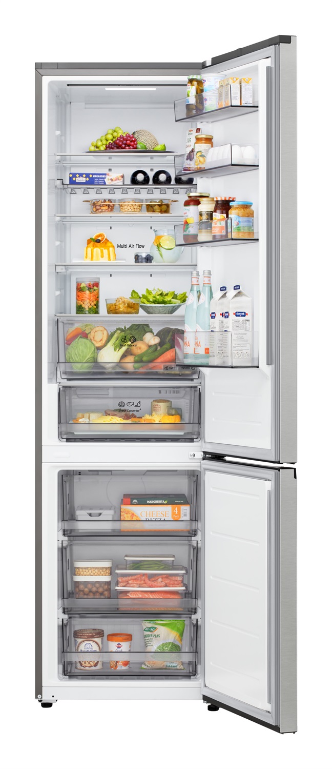 LG GBBS322BPY Frigorifero Combinato 375L AI Inverter Fit & Max 60cm Classe B Prime Silver