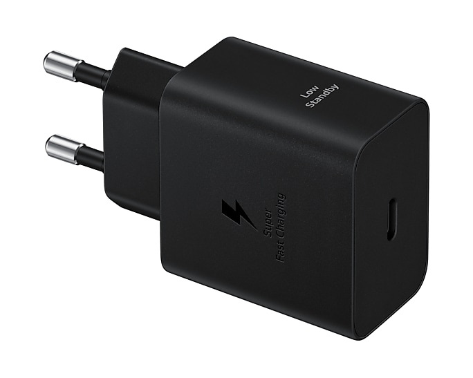 Samsung EP-T4511 Caricatore Originale 45W USB-C Ricarica Rapida Nero