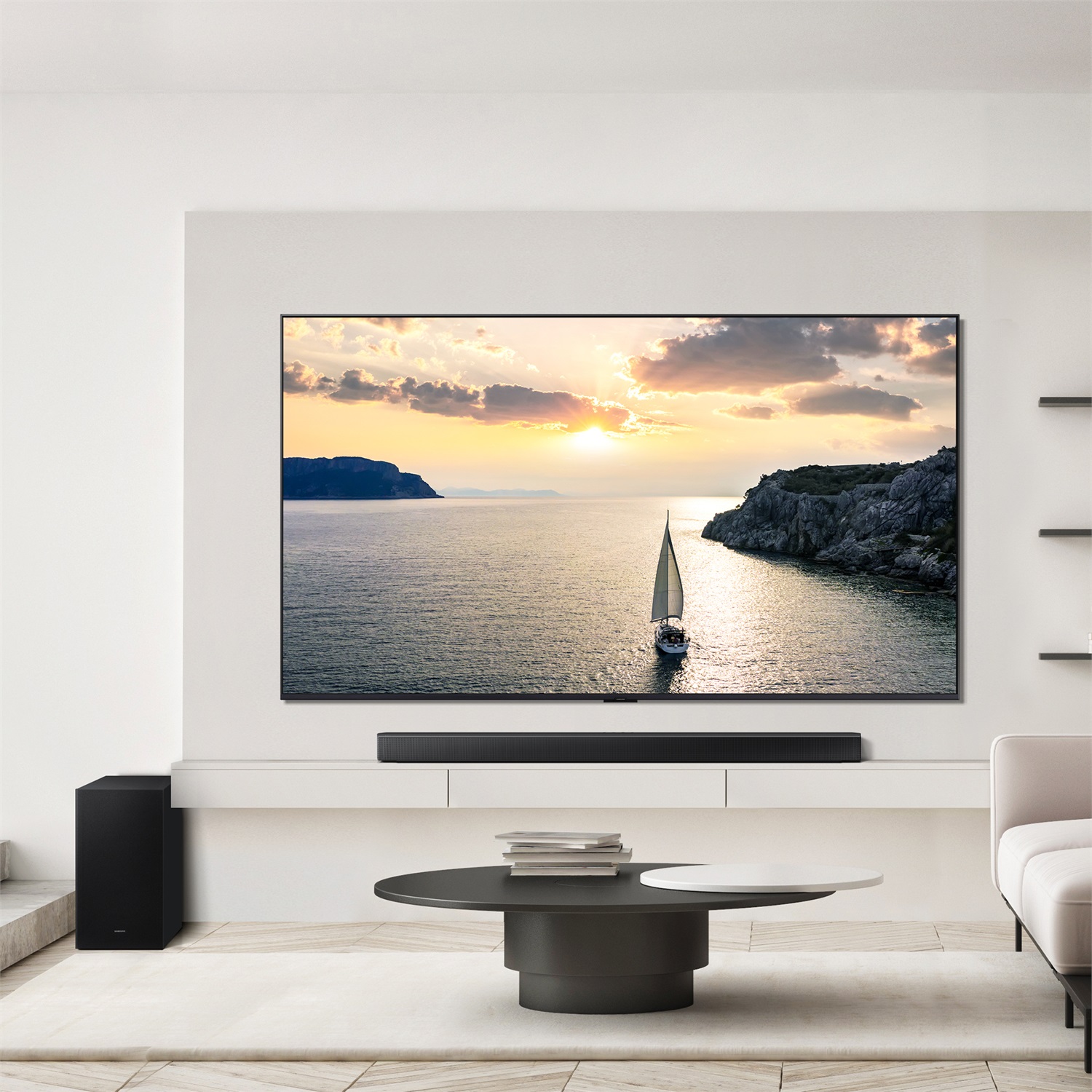 Samsung Soundbar HW-B750F/ZF - Audio 5.1 Canali, Potenza 400W, Subwoofer Wireless, DTS Virtual:X, Dolby Digital 5.1, Nero, 2025