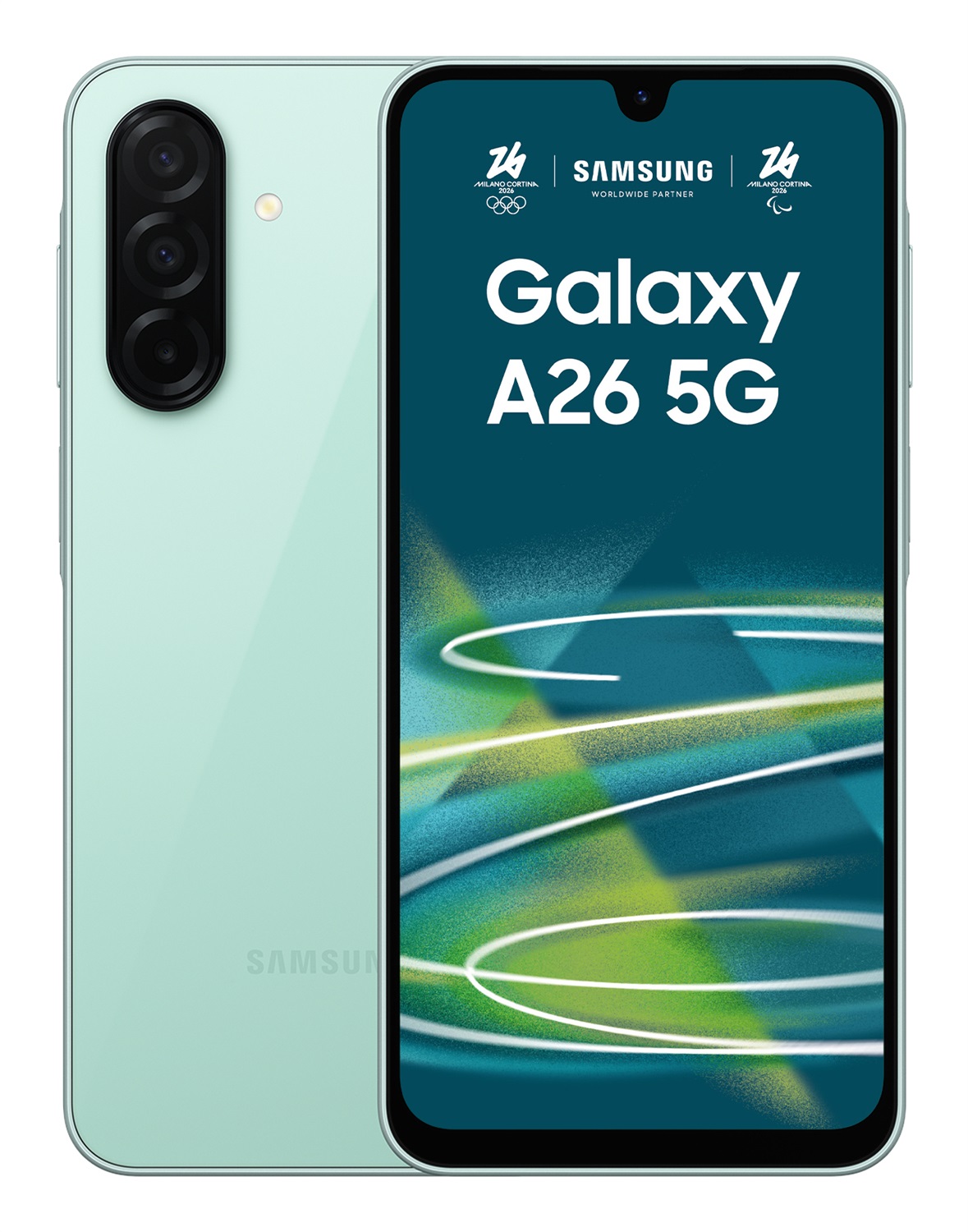 Samsung Galaxy A26 5G - Smartphone Mint, Display Super AMOLED 6.7'', 6GB RAM, 128GB Espandibile, Batteria 5.000 mAh, Fotocamera 50 MP