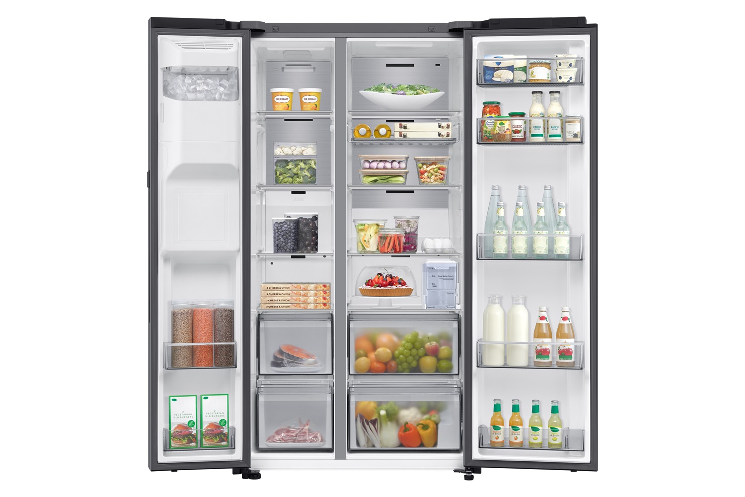 Samsung RS80F67KCTEF Frigorifero Side-by-Side Libera Installazione 634L Classe C Acciaio Inox con Erogatore di Ghiaccio/Acqua e Twin Cooling