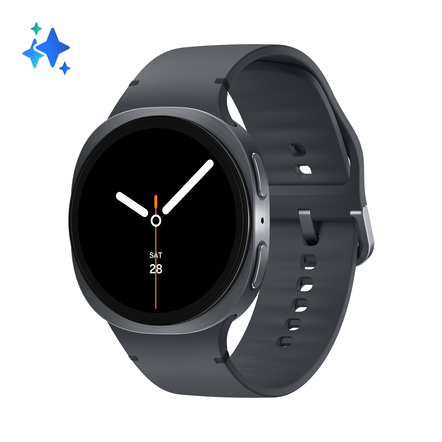 Samsung Galaxy Watch8 - Smartwatch 44mm Grigio Scuro (Graphite), Bluetooth, Processore 3nm, Monitoraggio Attività Fisica e Sonno, Display Super AMOLED, 32GB