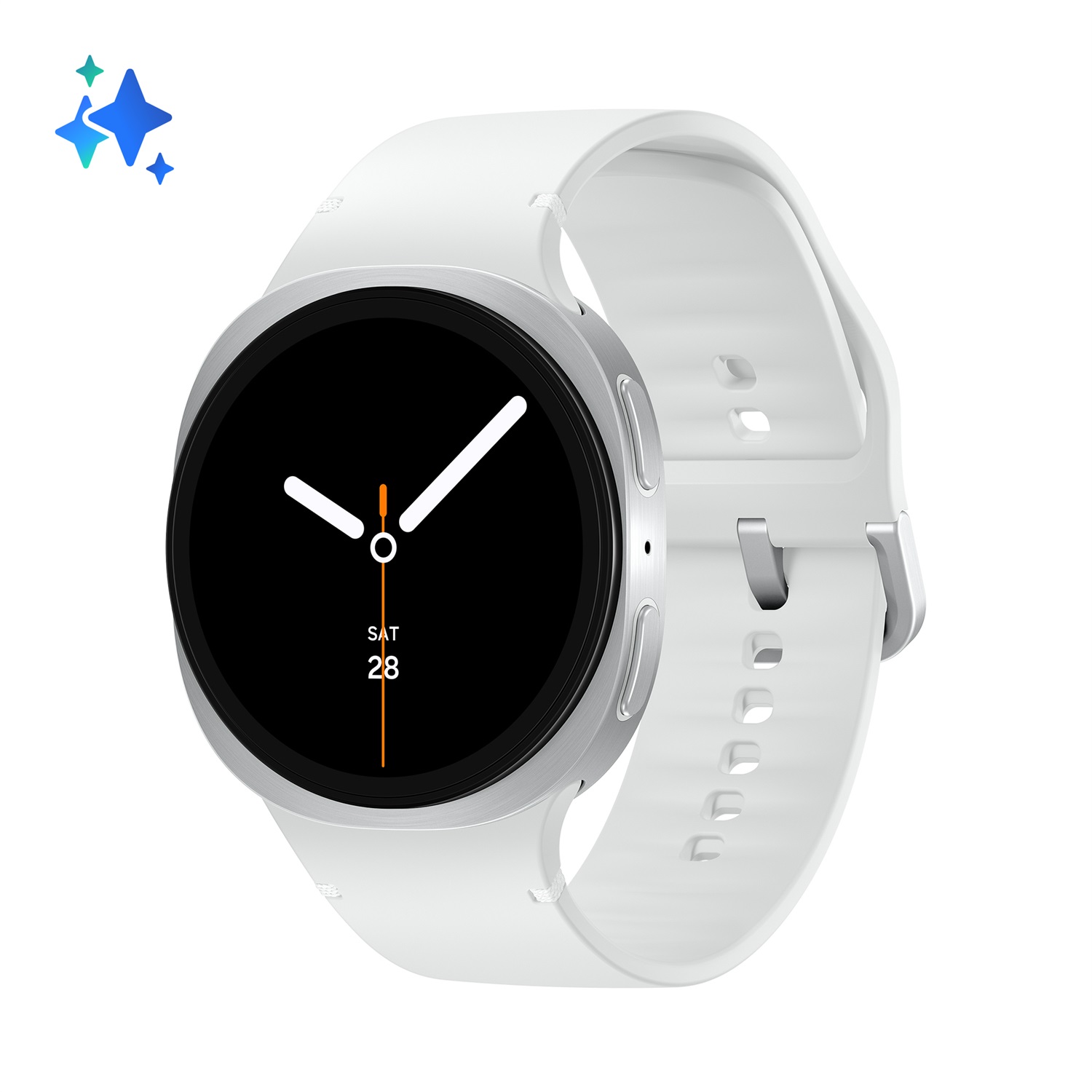 Samsung Galaxy Watch8 Smartwatch 40mm Silver - Bluetooth, Processore 3nm, Display Super AMOLED, Monitoraggio Attività Fisica e Sonno, GPS, Design Resistente agli Urti